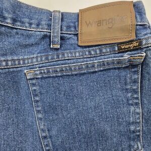 Wrangler Jeans‎ Mens 42x29 Blue Denim Classic 5-Pocket Zip Fly Straight Leg Y2K